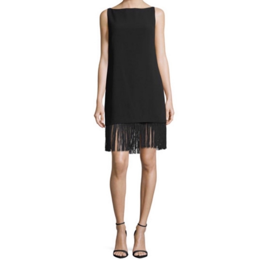 Elizabeth and James Fringe Hem Shift Tunic Dress